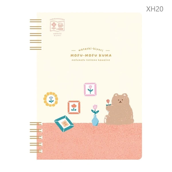 Furukawa Shiko Notebook Watashi-biyori B6-size ring notebook Mofumofukuma