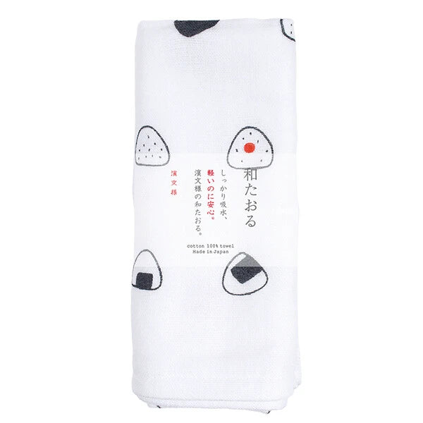 HAMAMONYO Hand Towel Face Made in Japan-Wataoru Face Omusubi Narabe