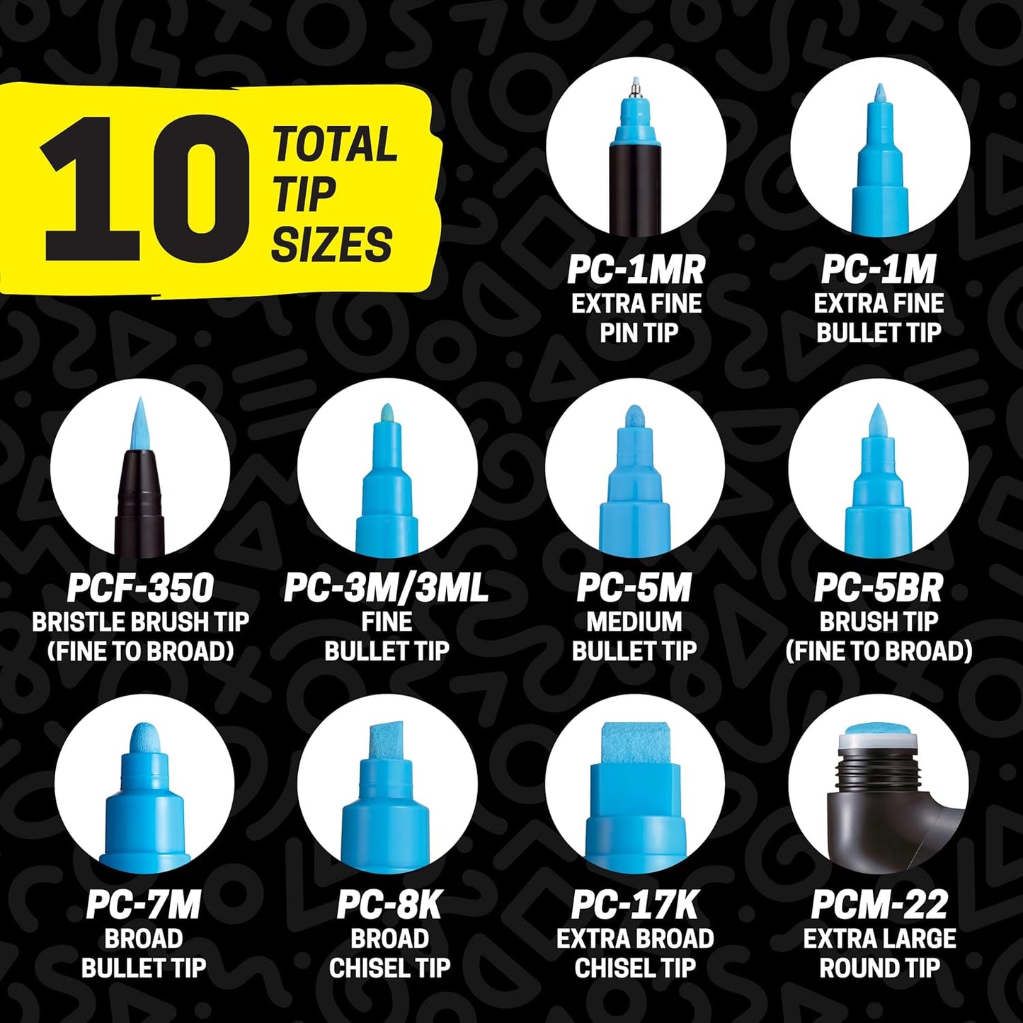 Mitsubishi Posca PC-8K Marker 15-Colors