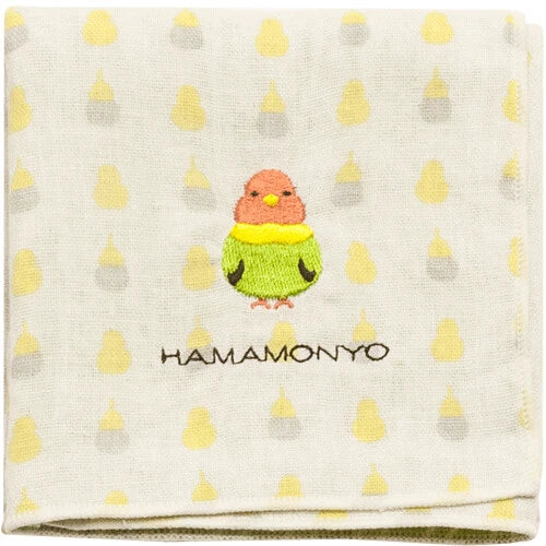 HAMAMONYO Gauze Handkerchief -parrot dot and stripe