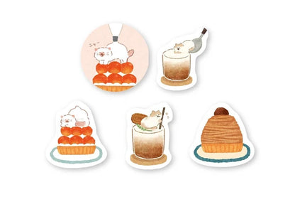 Furukawa Shiko Stickers Flake sticker Sweet Animal Sweets Shop