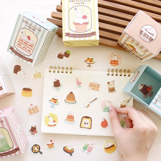Furukawa Shiko Stickers Flake sticker Sweet Animal Sweets Shop