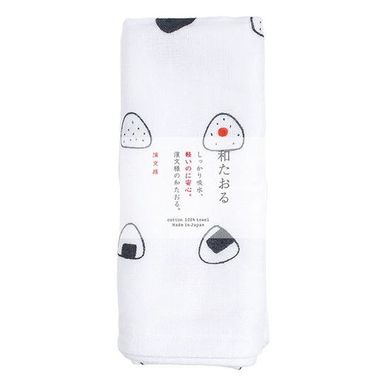 HAMAMONYO Hand Towel Face Made in Japan-Wataoru Face Omusubi Narabe