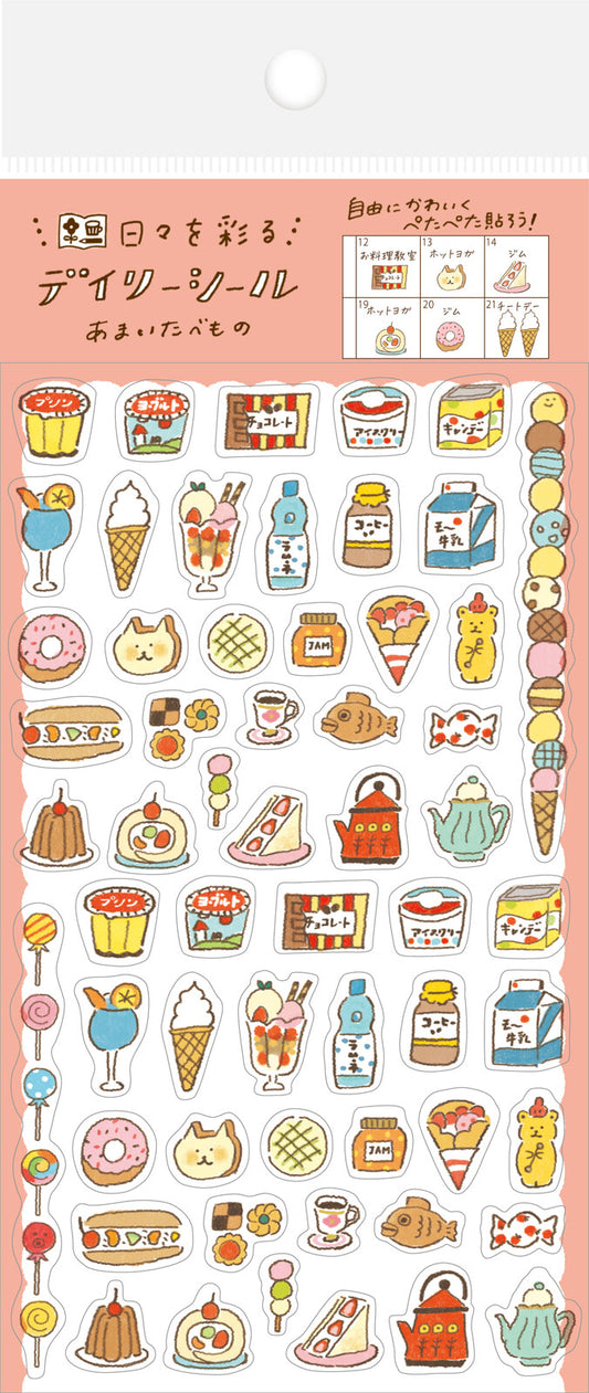 Furukawa Shiko Planner Stickers Watashi-Biyori Daily Sticker Sweets