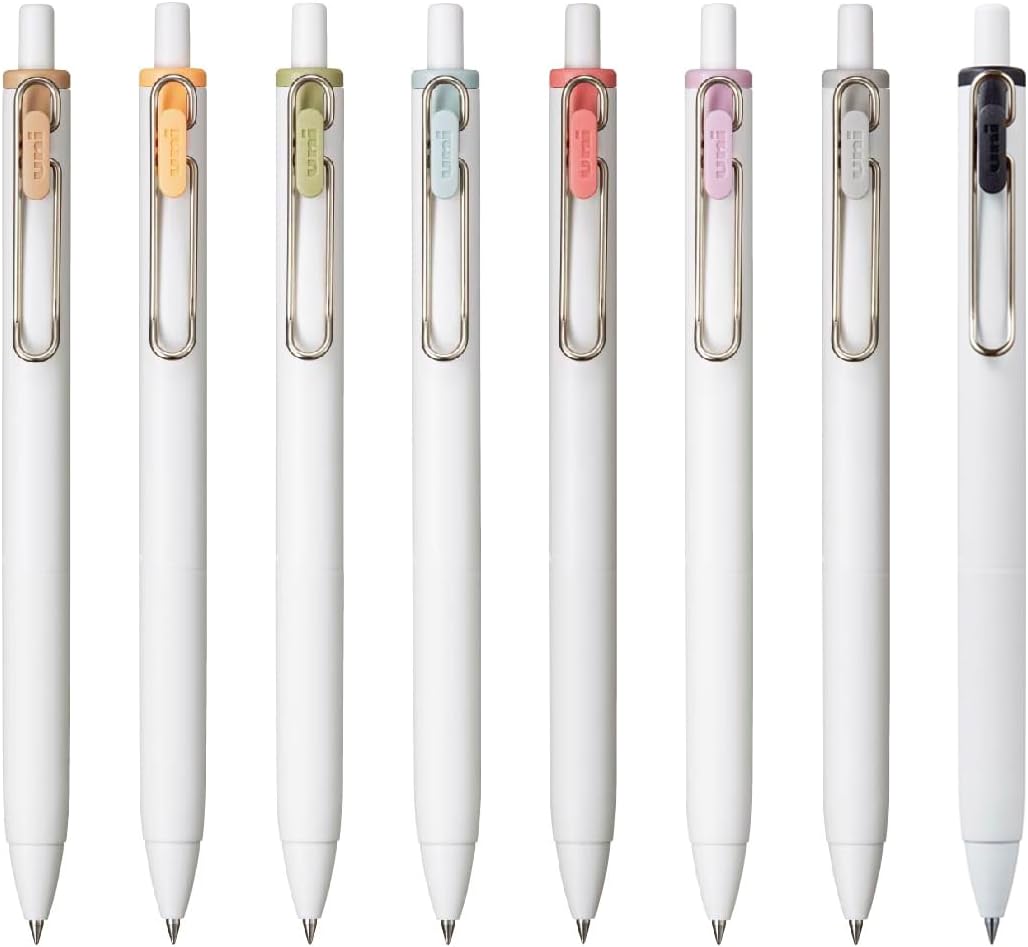 Mitsubishi uni uni-ball one Gel Pen 0.38mm - Fika Color 8-Color Set