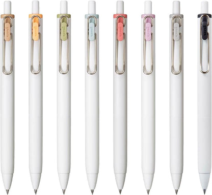 Mitsubishi uni uni-ball one Gel Pen 0.38mm - Fika Color 8-Color Set