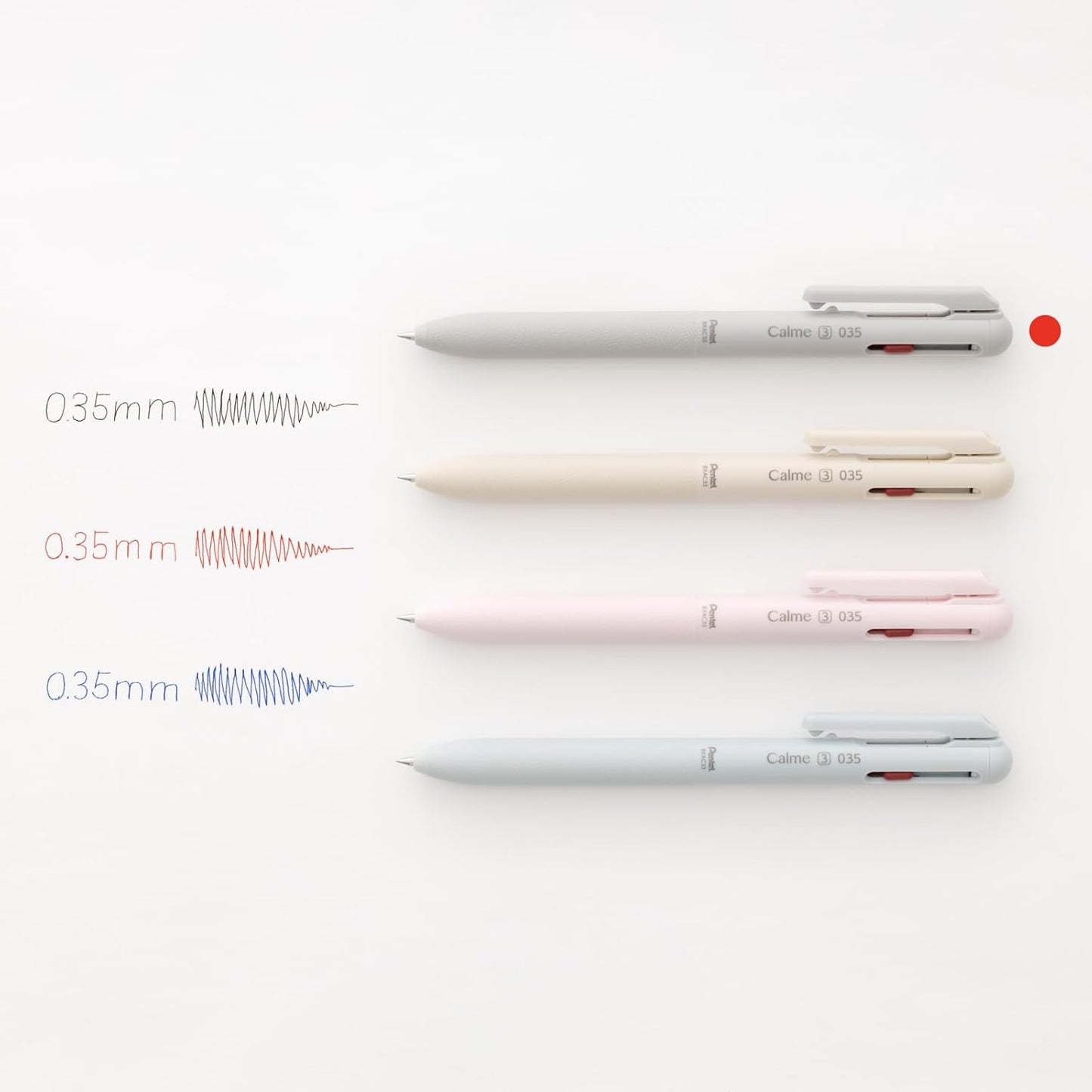 Pentel Calme Tri-Color Ballpoint Pen