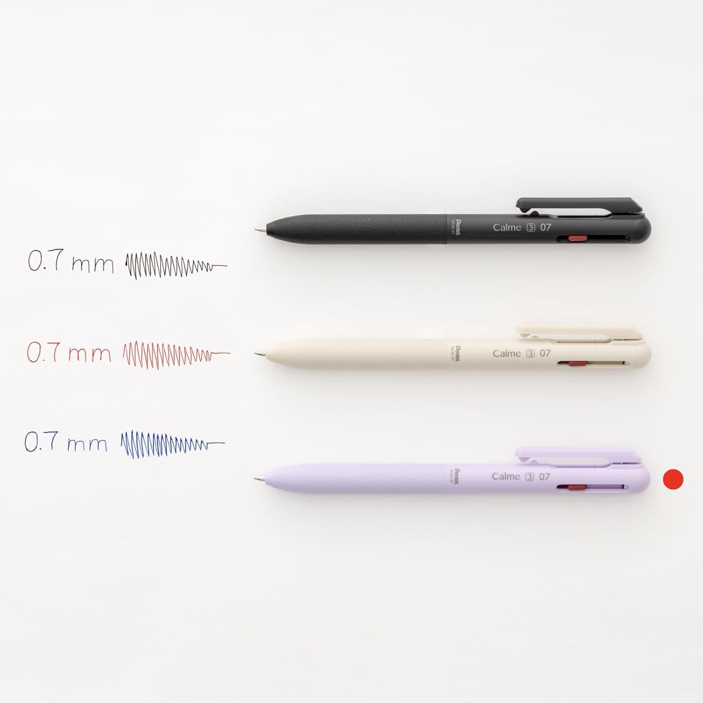 Pentel Calme Tri-Color Ballpoint Pen
