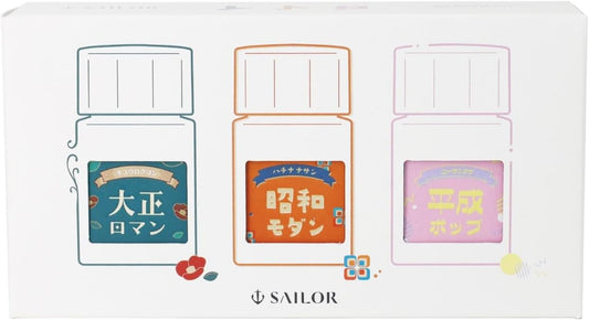 Sailor 10×3 Retro Fountain Pen Ink Set – 10ml x 3 Colors