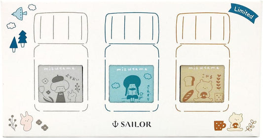 Sailor 10×3 mizutama Fountain Pen Ink Set – 10ml x 3 Colors