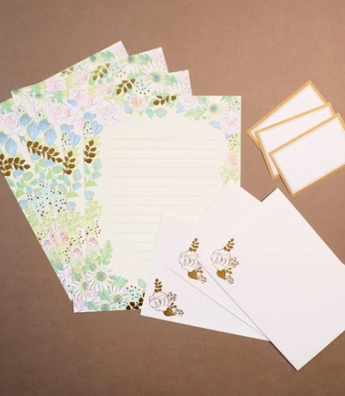 TSUTSUMU Letter Set -Flower Grittering