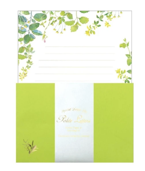 TSUTSUMU Letter Set - Gentle Green
