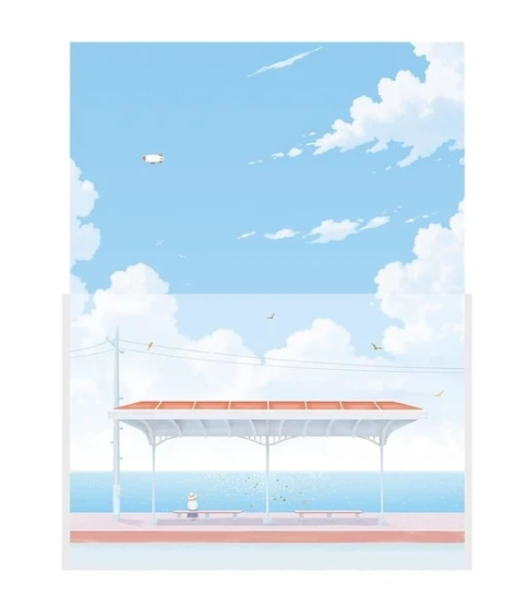 TSUTSUMU Letter Set -Seaside Station