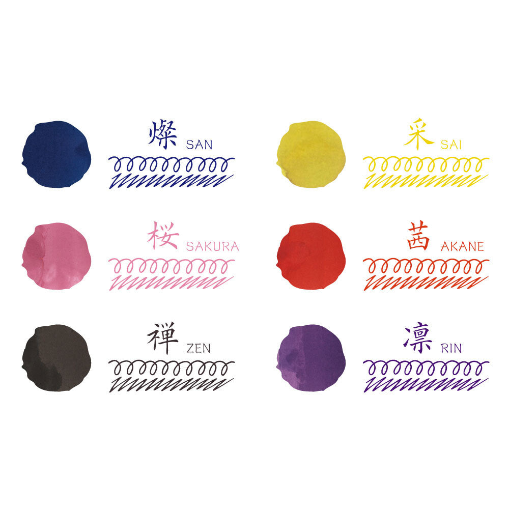 Teranishi Chemical Fujiyama Irodori Fountain Pen Ink (12ml)