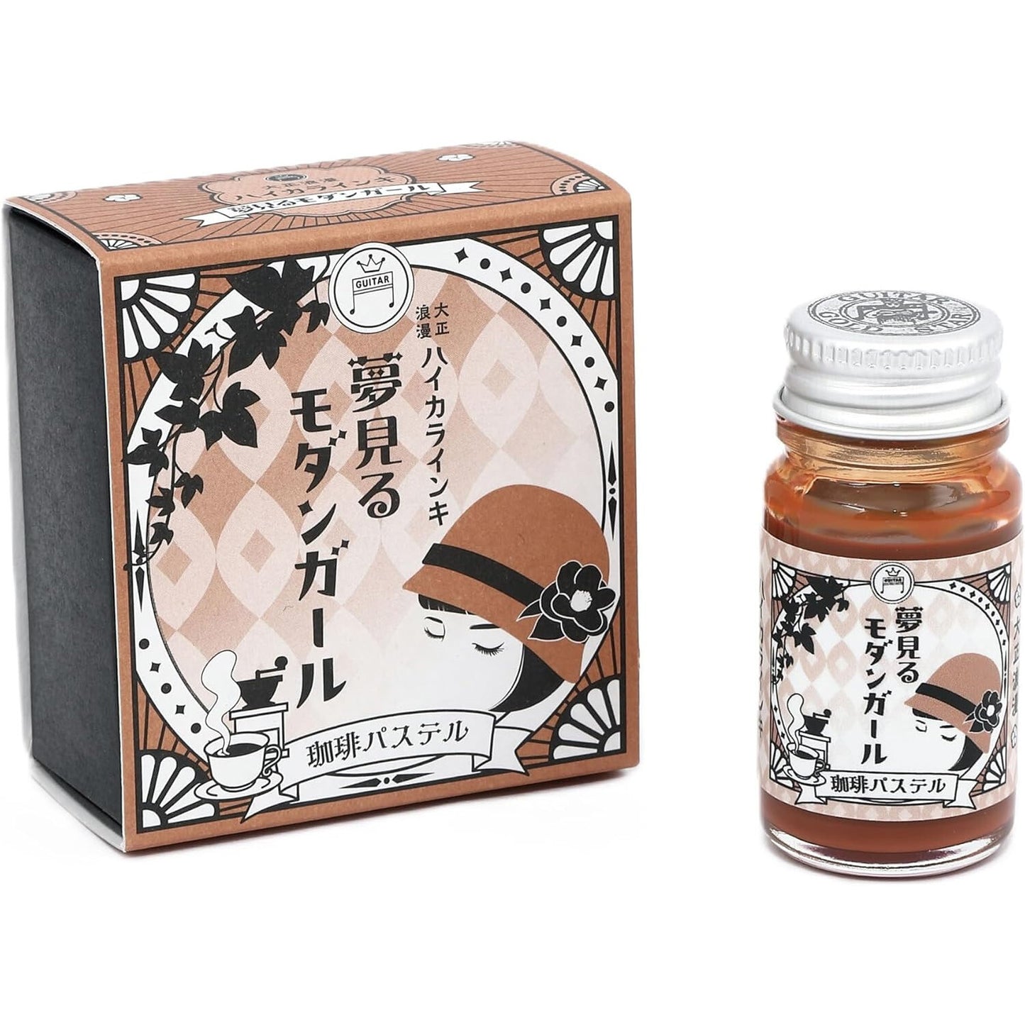 Teranishi Chemical Guitar Pigment Ink for Dip Pens - Taisho Roman Hyakki Inki, Yumemiru Modern Girl (12ml)