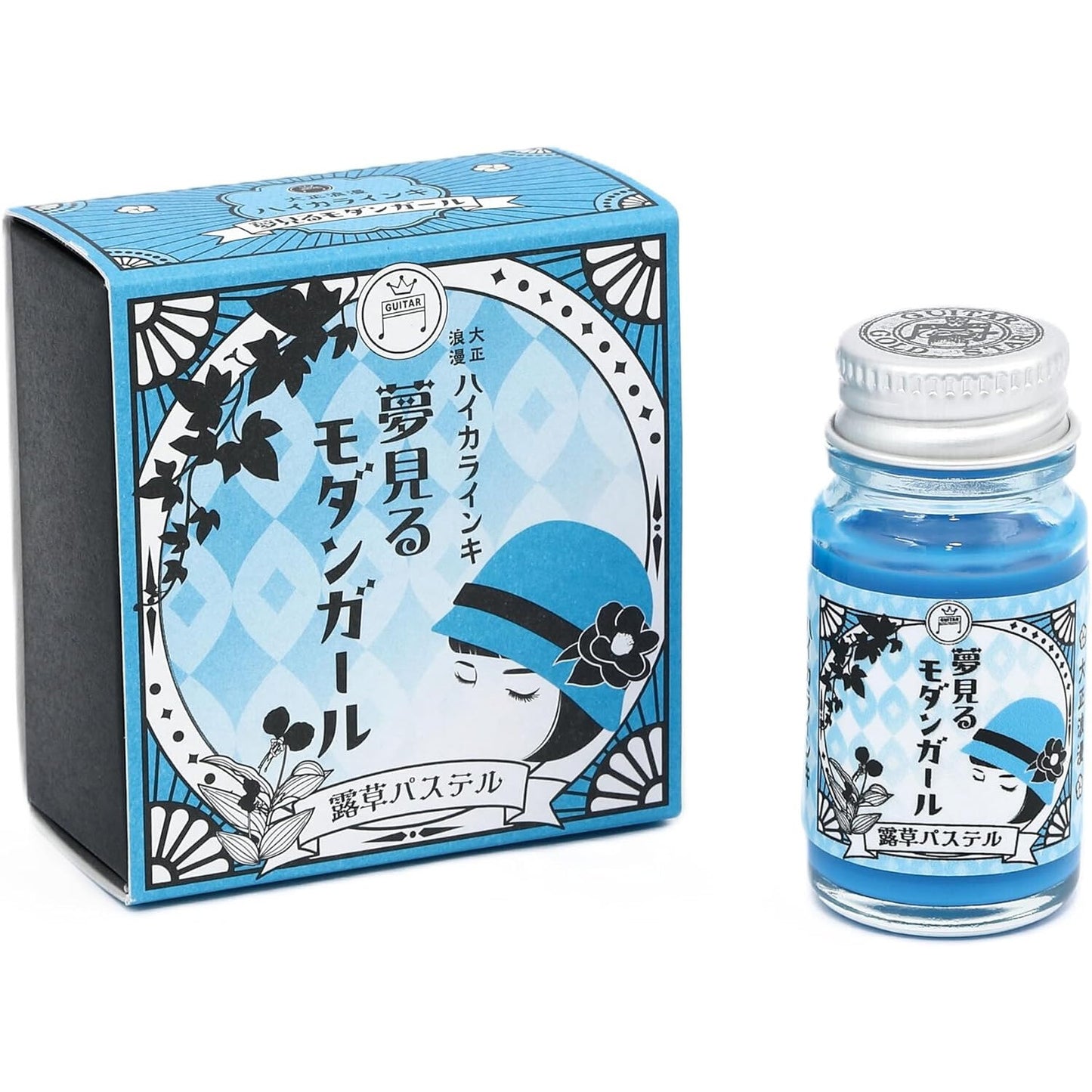 Teranishi Chemical Guitar Pigment Ink for Dip Pens - Taisho Roman Hyakki Inki, Yumemiru Modern Girl (12ml)