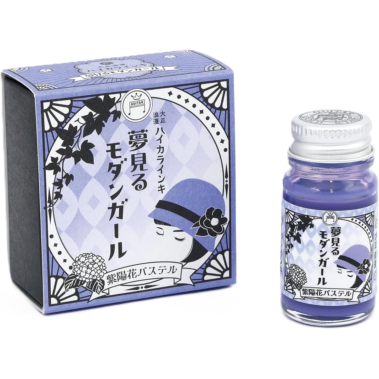 Teranishi Chemical Guitar Pigment Ink for Dip Pens - Taisho Roman Hyakki Inki, Yumemiru Modern Girl (12ml)