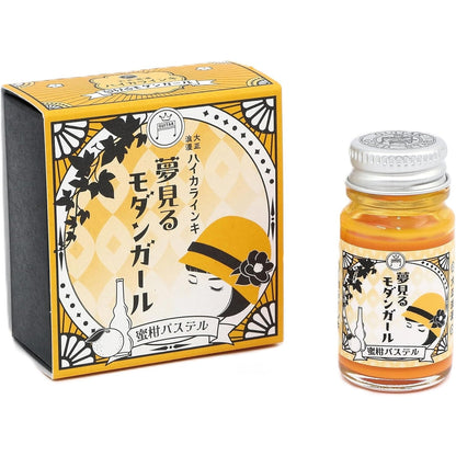 Teranishi Chemical Guitar Pigment Ink for Dip Pens - Taisho Roman Hyakki Inki, Yumemiru Modern Girl (12ml)